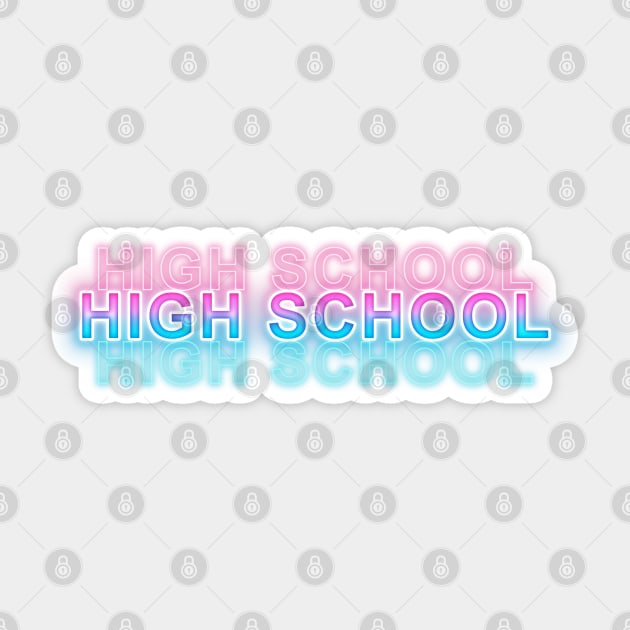 High School Sticker by Sanzida Design